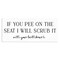 Stupell Industries Pee On The Seat Humor Canvas, design by Lettered and Lined